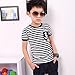 Gotd Boys Navy Striped T-shirt And Pants Suits with Anchor