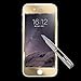 For iPhone 6s Screen Protector, IC ICLOVER Extra Mirror Bright Plated Film [Tempered Glass Screen Protector] for iPhone 6s 4.7 inch Screen Protector Skin - Gold