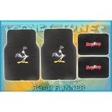 4pc Looney Tunes Road Runner Front and Rear Floor Mats for Car Suv Truck 