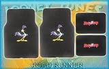 4pc Looney Tunes Road Runner Front and Rear Floor Mats for Car Suv Truck
