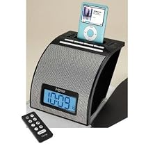 iHome iH11BR Alarm Clock with Dock for iPod (Black)