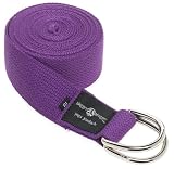 Hugger Mugger D-Ring Yoga Strap 10-Foot (Purple)