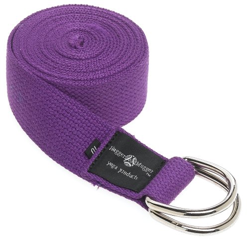 Hugger Mugger D-Ring Yoga Strap 10-Foot (Purple)