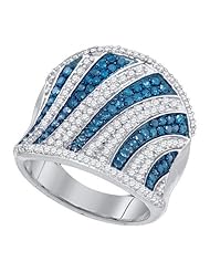 1.45CT BLUE DIAMOND FASHION BAND