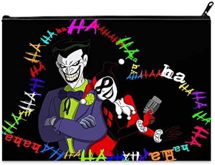 Ladies Beauty Makeup Bag Cosmetic Bag Coin Purse Pouches Currency Bags XL Size Harley Quinn Pattern