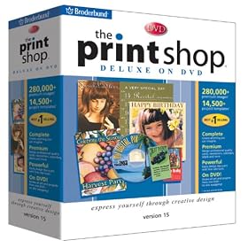 The Print Shop Deluxe on DVD 15 by Broderbund