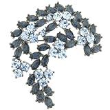 Jewelry : Blue Garland Circle Brocch Flower Pin Brooch