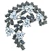 Jewelry : Blue Garland Circle Brocch Flower Pin Brooch