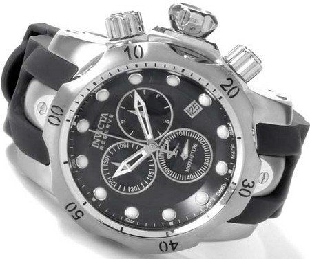 Men's Reserve Chronograph Black Rubber