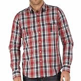 Ben Sherman Mens Barney Western Check Shirt Triumph Red