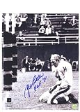 Autographed Y.A. Tittle New York Giants Vertical 8X10 Photograph Of Him Bleeding