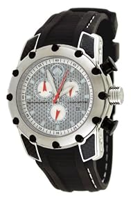 Corvette #CR281C Men's Stingray Series Black Silicone Strap Chronograpgh Watch