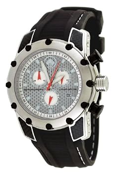 Corvette #CR281C Men's Stingray Series Black Silicone Strap Chronograpgh Watch