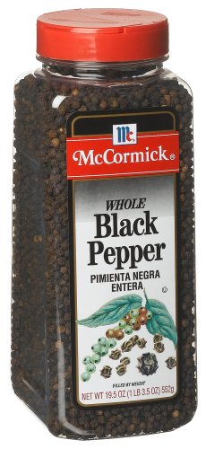 McCormick Pepper, Black Whole, 19.5-Ounce Units (Pack of 2)
