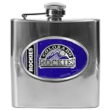 Colorado Rockies MLB 6oz Stainless Steel Flask