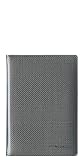 Pierre Belvedere Power Titanium Pocket Address Book, Padded Cover, Black/Silver (987740)