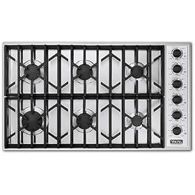  VGSU163 6BBK Viking 36 Natural Gas Cooktop Pro Series   Black