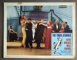 DM21 Have Rocket Will Travel THREE STOOGES Lobby Card. Here's a terrific lobby card from the original release of HAVE ROCKET, WILL TRAVEL featuring a great image of MOE HOWARD AND CURLY-JOE DeRITA of THE THREE STOOGES. Lobby card is in VERY GOOD- condition. Some pinholes, no stains, no tears, a paper stamp on the upper border.