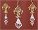 Club Pack of 12 The Gift Fleur-de-Lis Finial Drop Christmas Ornaments