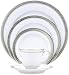 Noritake Crestwood Platinum 20-Piece Dinnerware Place Setting, Service for 4