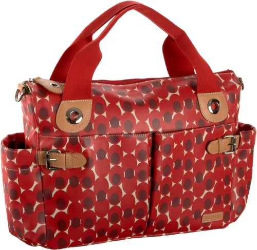 Storksak Kate Large Shoulder Diaper Bag,Retro Dot Red,one size