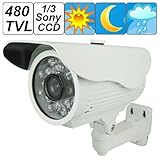 SecurityIng - 480 TV Lines 1/3 Sony CCD Sensor Waterproof Bullet IR Night V ....