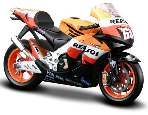Honda RC211V (Nicky Hayden No 69 MotoGP 2008) in Repsol Livery (1:10 scale) Diecast Model Motorbike