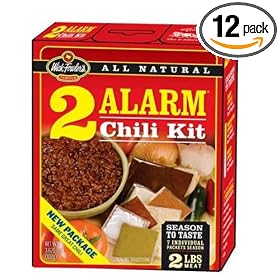 Wick Fowler's Products 2-Alarm Chili Kit, 3.625-Ounce Boxes (Pack of 12)