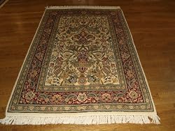 Handmade Pakistani Rug 4'2"x6'