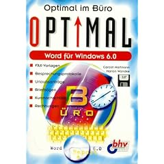 Word f�r Windows 6.0 optimal im B�ro