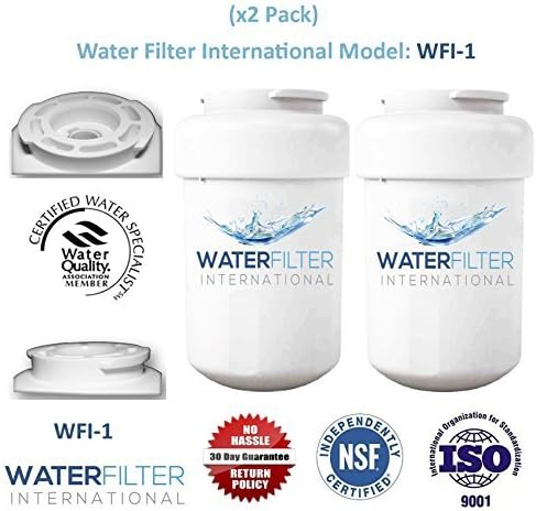 GE MWF SmartWater Compatible Water Filter Cartridge - Refrigerator (2 Pack)