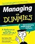 Managing for Dummies, Second Edition