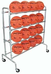 Deluxe 4-Shelf Caddie - 43" L x 18" W x 48" H - Equipment Holder