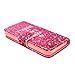 iphone 5C Case, Keep Calm and Sparkle Princess Credit ID Card Slot Holder Wallet Flip Phone Case With Stand --Retail Package W Screen Protector
