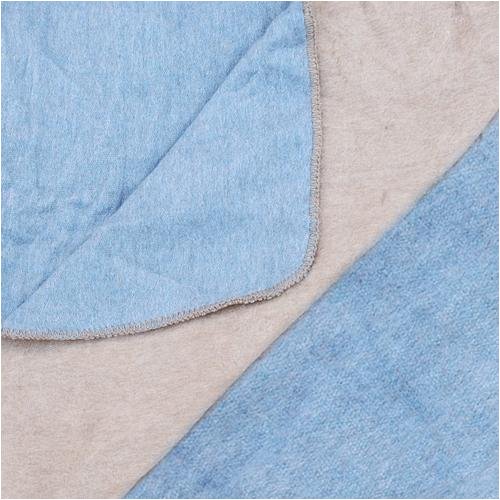 Sunbeam reversible electric throw blanket, CAMEL/BLUE.
