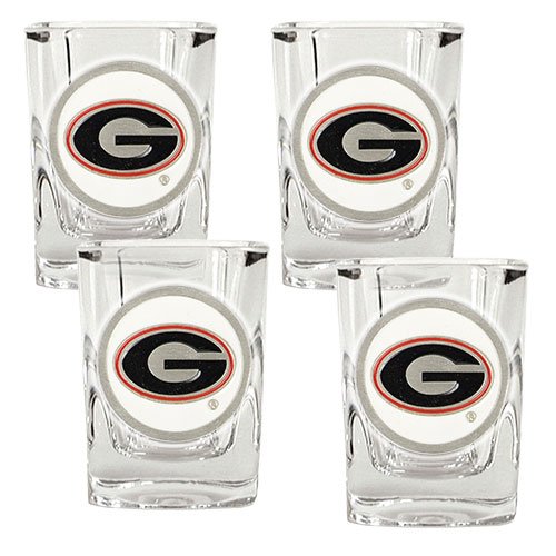 Georgia Bulldogs NCAA 4pc Shot Glass Set