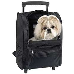 Casual Canine Deluxe Backpack Pet Carrier On Wheels