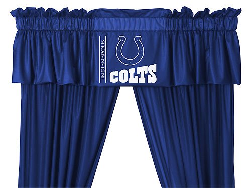 NFL Indianapolis Colts - 5pc Jersey Drapes Curtains and Valance Set