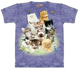 10 Kittens T-Shirt by The Mountain 100% Cotton Short Sleeve fits Teens & Adults