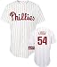 Brad Lidge Jersey: Adult 2010 Majestic Home Pinstripe Replica #54 Philadelphia Phillies Jersey - Small