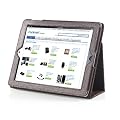 TeckNet� iPad 2 Premium Folio Case / Cover and Flip Stand For Apple iPad 2, With Magnetic Sleep Wake Sensor Feature - Brown