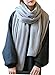 Wander Agio Womens Warm Long Shawl Winter Infinity Large Scarf Pure Color Light Grey