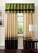 Lush Decor Talon Valance, Green/Chocolate