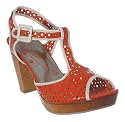Firetrap Doll Circle T-bar Pltf Red/crm Lthr - 7 Uk