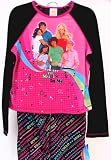 High School Musical Pink and Black Girls Sleepwear Pajama 2 Piece Set