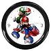 Black Wall Clock of Super Mario and Luigi (Bros., 2, 3, Land, Super Mario World, All-...