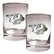 Nashville Predators 2pc Rocks Glass Set - Primary Logo NHL Hockey
