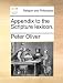 Appendix to the Scripture Lexicon.