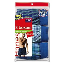 Hanes Comfortsoft Woven Waistband Boxer 3 Pack - Mwcst