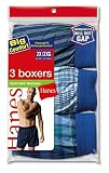Mens Hanes 3 Pair ComfortSoft Woven Boxer Asst - MWCST
